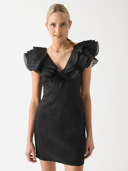 AJE Women's Charmed Plunge Mini Dress