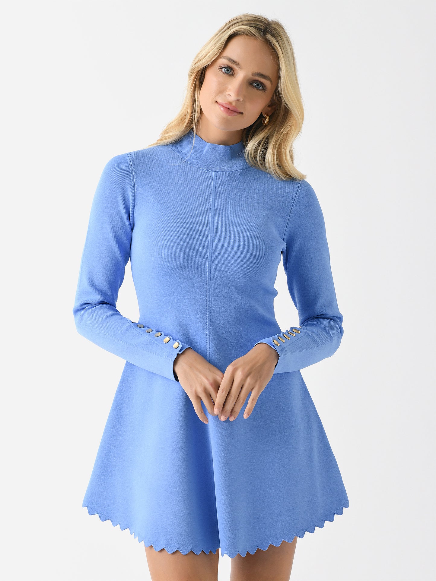 AJE Women's Harmony Knit Mini Dress - Saint Bernard