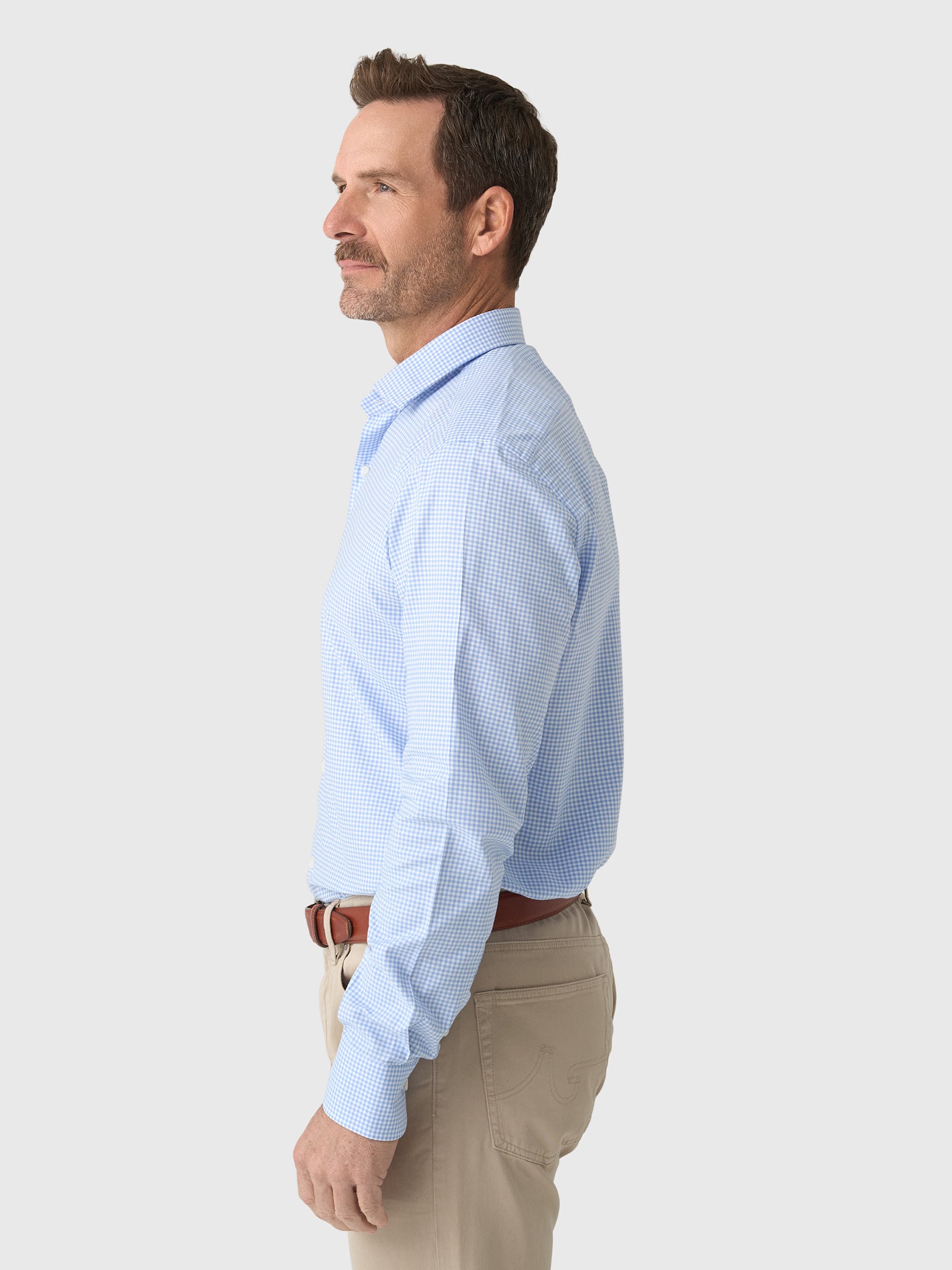 Maria Santangelo Men's Gingham Woven Shirt - Saint Bernard