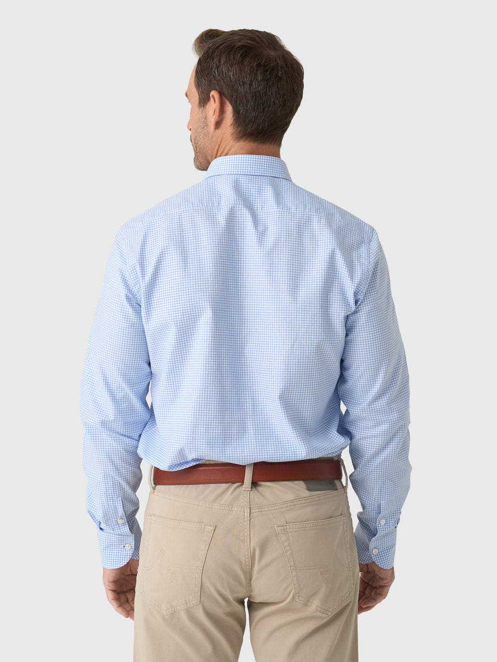 Maria Santangelo Men's Gingham Woven Shirt - Saint Bernard