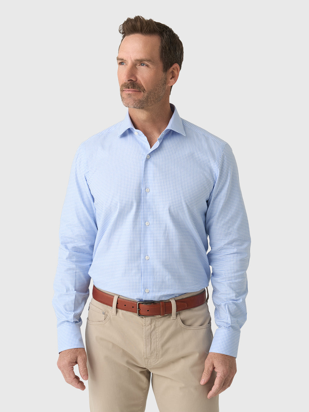 Maria Santangelo Men's Gingham Woven Shirt - Saint Bernard