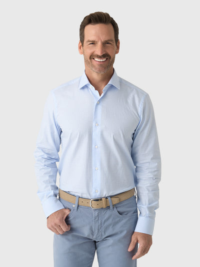 Maria Santangelo Men's Check Woven Shirt - Saint Bernard