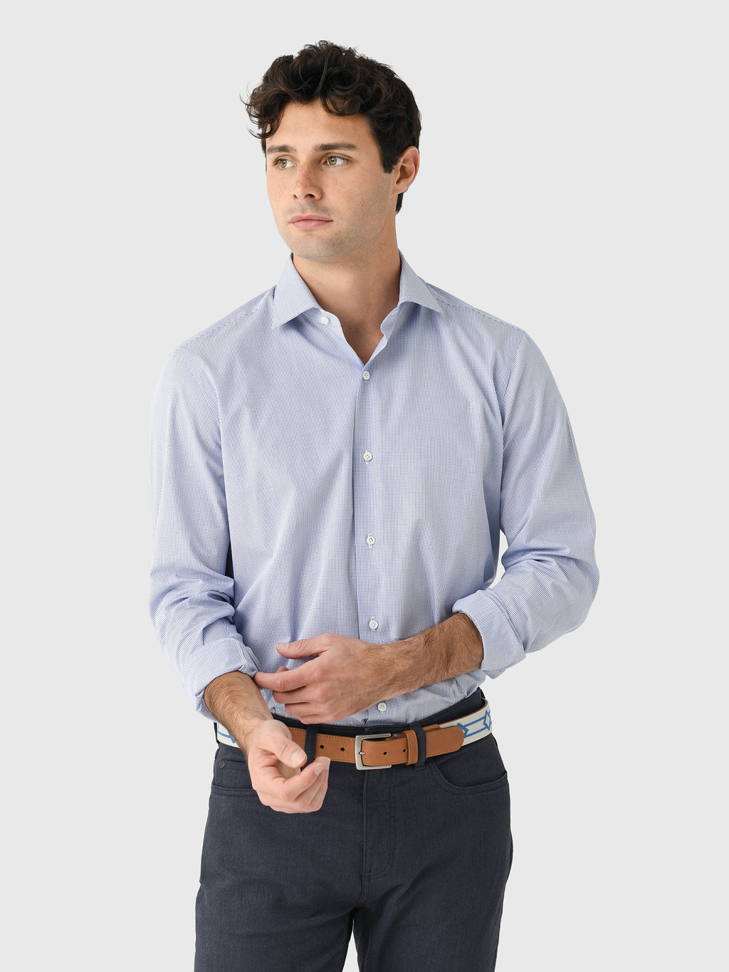 Maria Santangelo Men's Check Woven Shirt