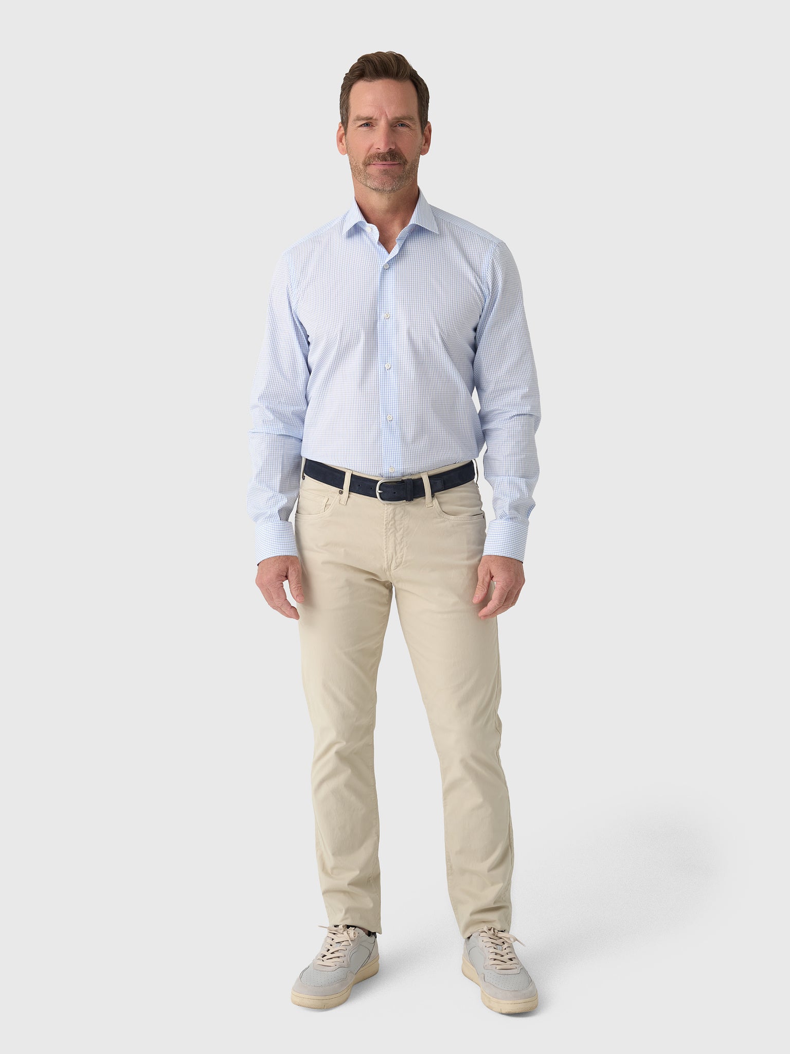 Maria Santangelo Men's Check Woven Shirt - Saint Bernard