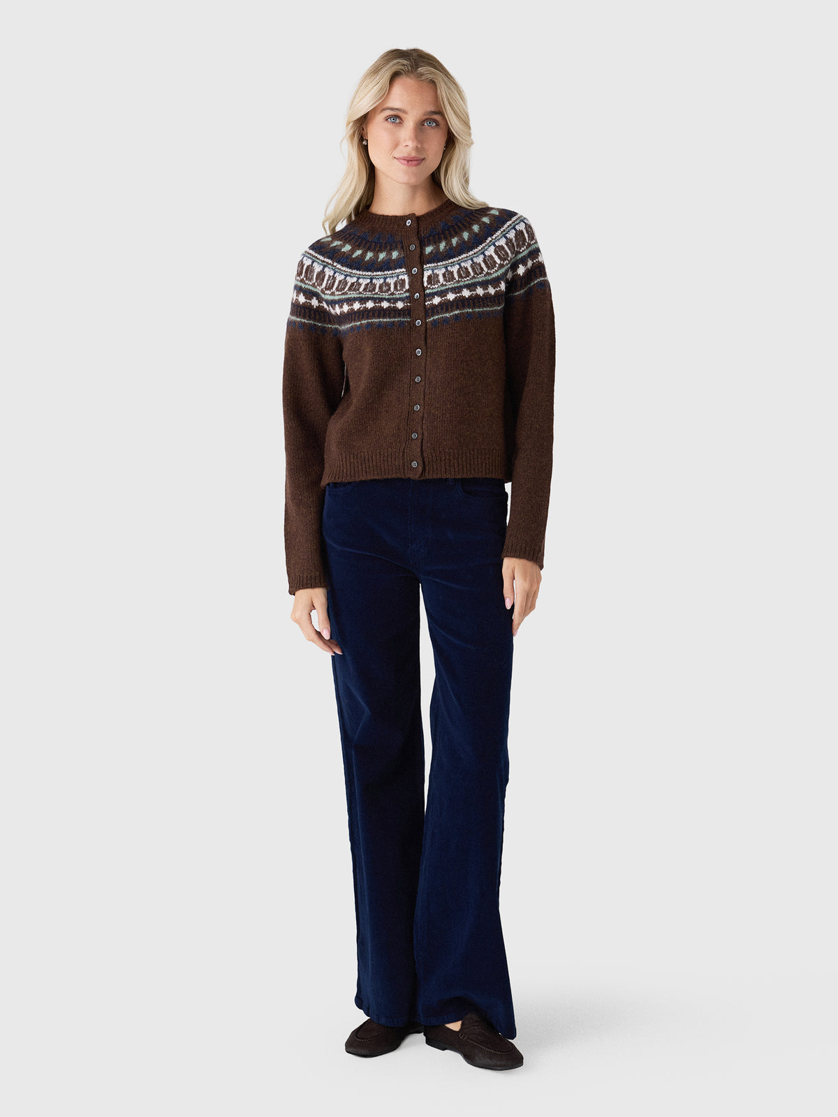 Alex Mill Women's Charlotte Fair Isle Sweater - Saint Bernard