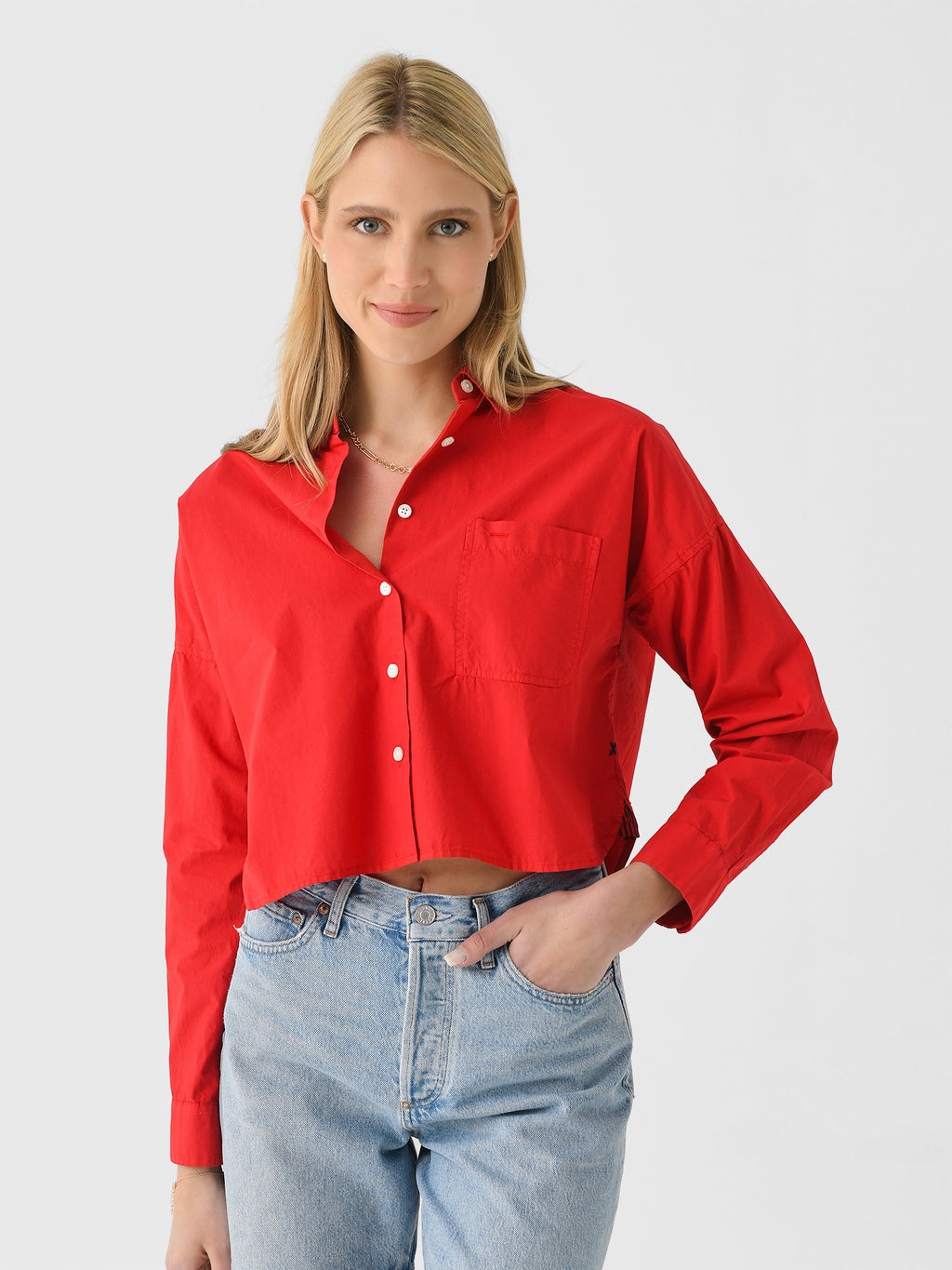 Alex Mill Women's Cropped Jo Shirt - Saint Bernard