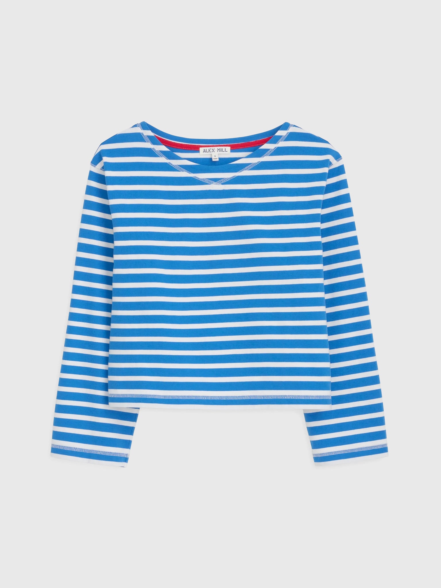 Alex Mill Women's Marseille Striped Boatneck Tee - Saint Bernard
