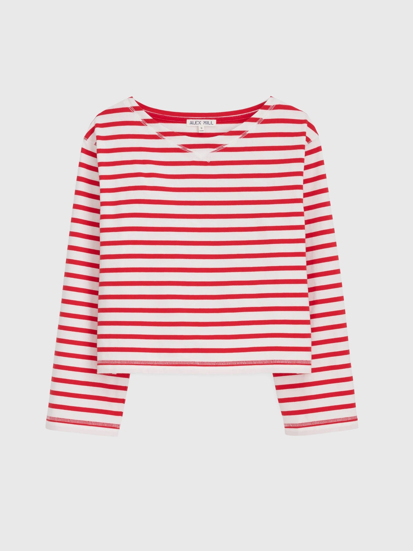 Alex Mill Women's Marseille Striped Boatneck Tee - Saint Bernard