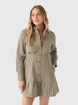 Alex Mill Women's Camille Striped Shirtdress - Saint Bernard