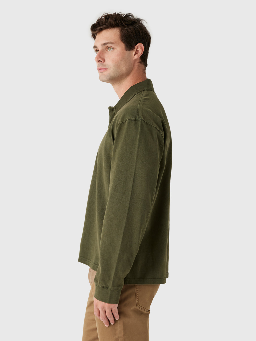Alex Mill Men's Garment Dyed Rugby Shirt - Saint Bernard