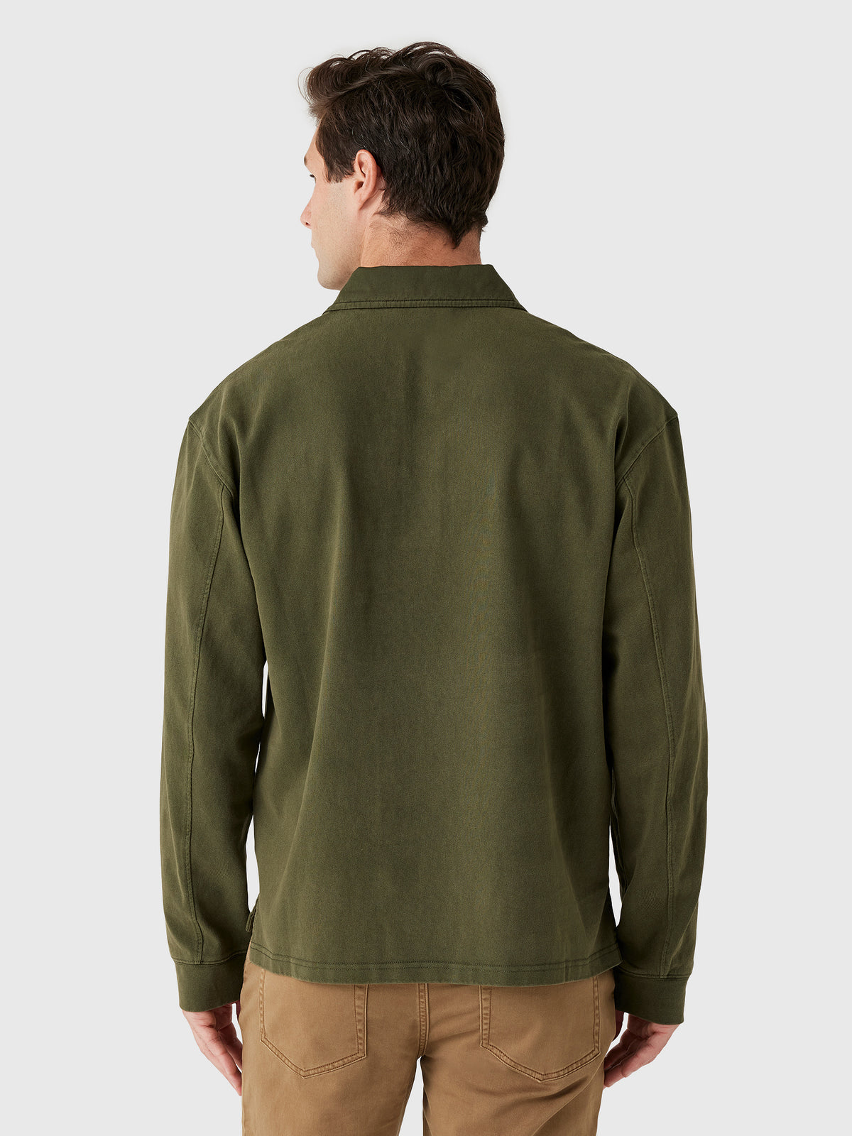 Alex Mill Men's Garment Dyed Rugby Shirt - Saint Bernard