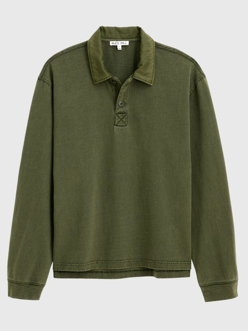 Alex Mill Men's Garment Dyed Rugby Shirt