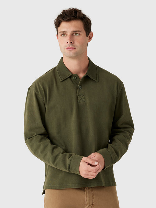 Alex Mill Men's Garment Dyed Rugby Shirt