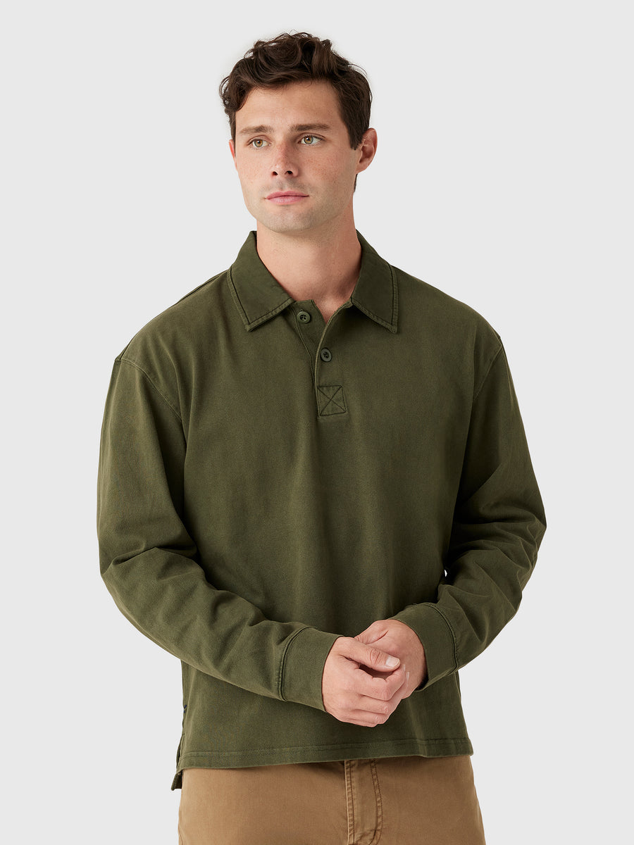 Alex Mill Men's Garment Dyed Rugby Shirt