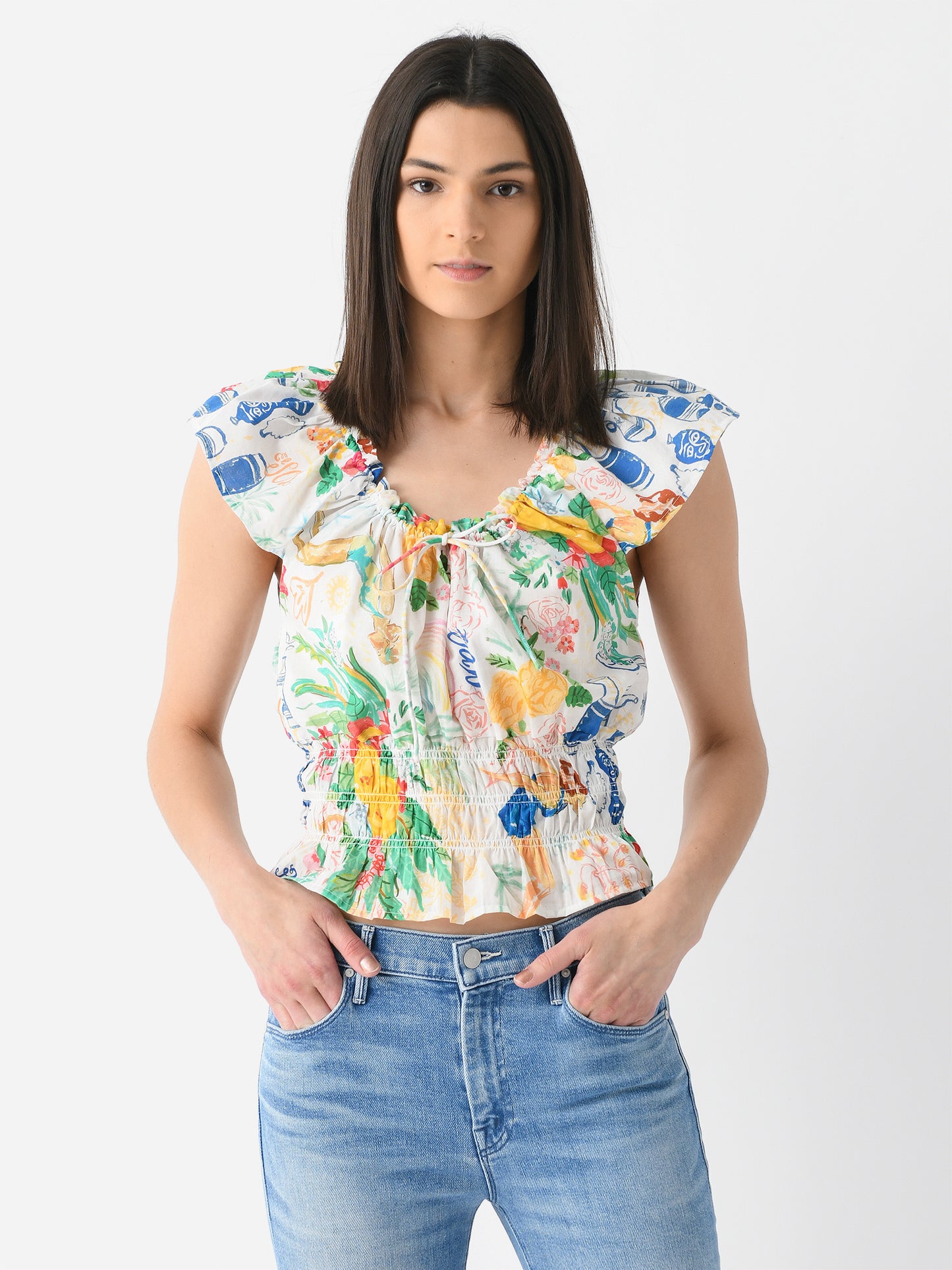 Mother Women's The Short Sleeve Doll Face Top - Saint Bernard