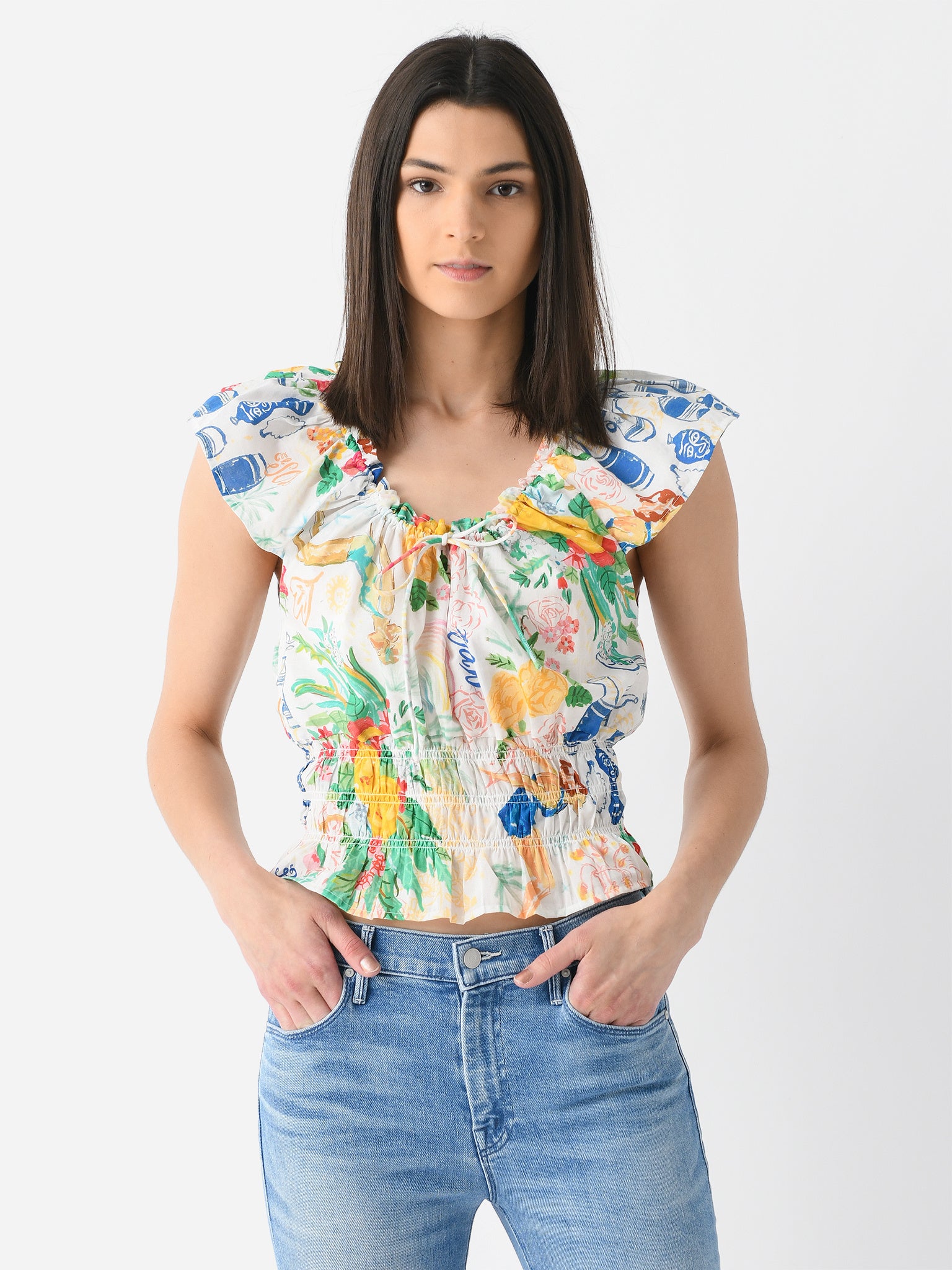 Mother Women's The Short Sleeve Doll Face Top - Saint Bernard