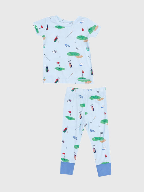 Angel Dear Boys' Golf Things Blue Lounge Wear Set