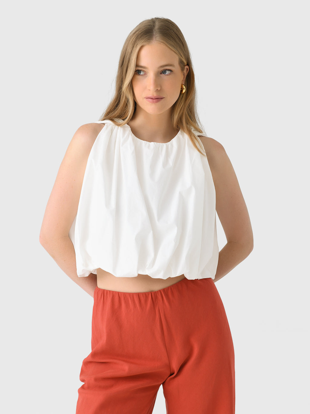 A Shirt Thing Women's Daisy Bubble Top - Saint Bernard