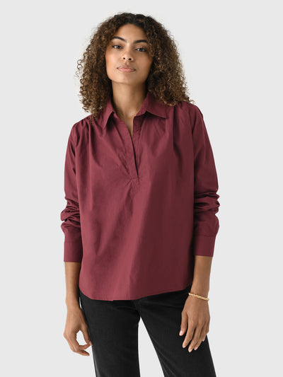 A Shirt Thing Women's Celeste Poplin Shirt - Saint Bernard