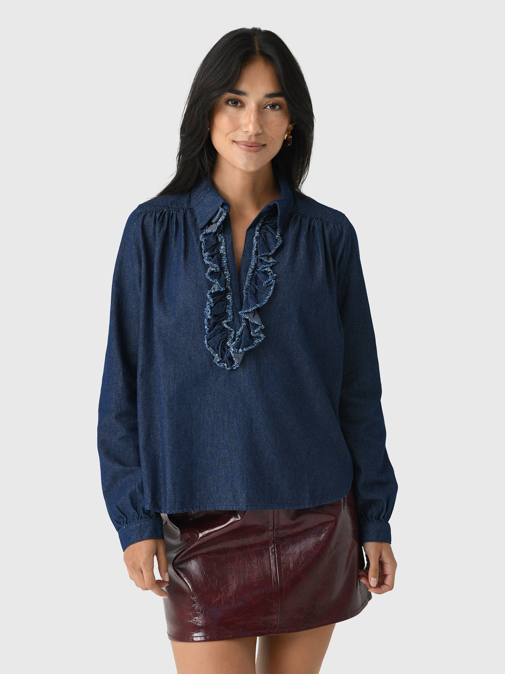A Shirt Thing Women's Celine Denim Shirt - Saint Bernard