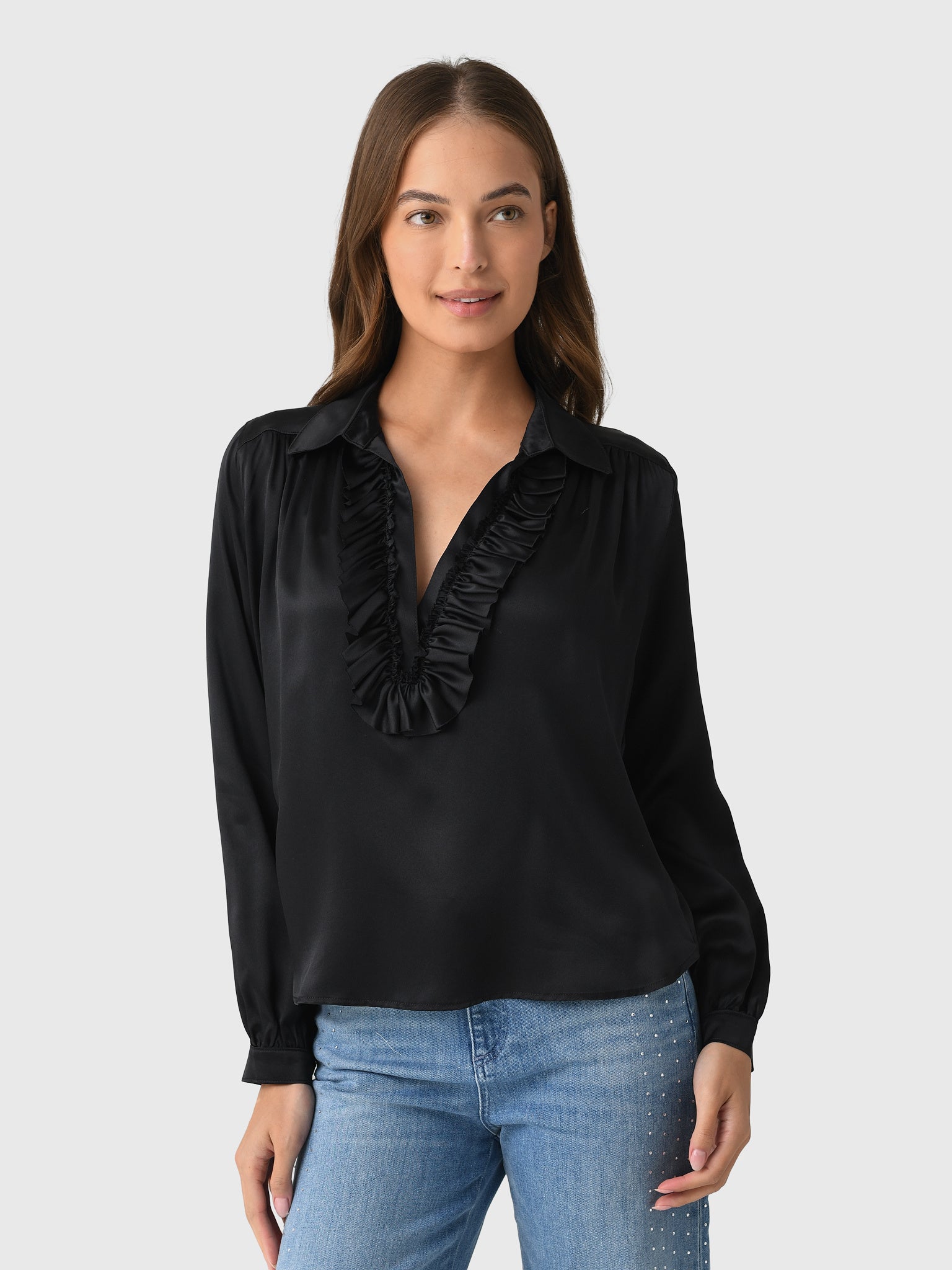 トップス CELINE Loose Shirt In Satin Silk size 36 A Shirt Thing Women's Celine Silk Shirt – Saint Bernard