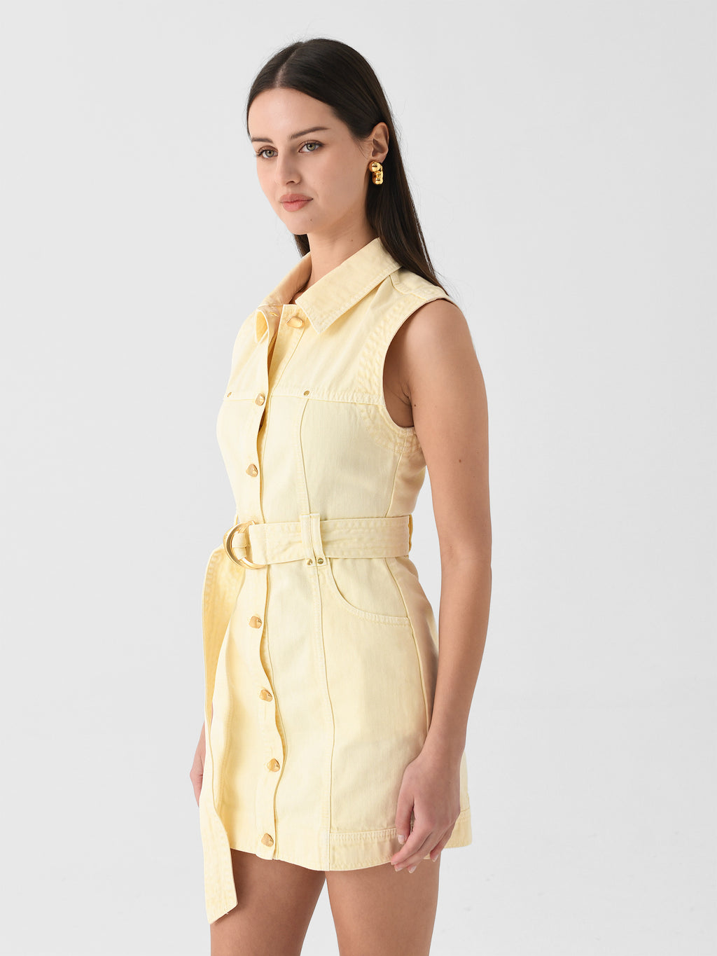 AJE Women's Ray Denim Mini Dress – Saint Bernard