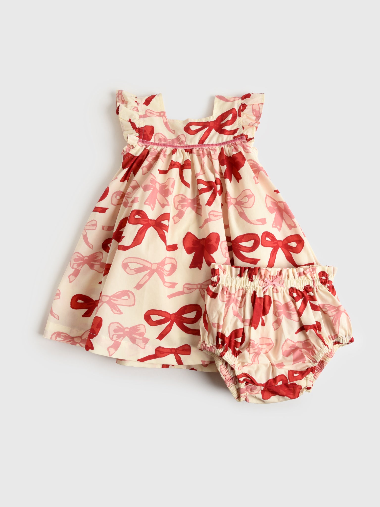 Pink Chicken Baby Girls' Camelia Dress Set - Saint Bernard