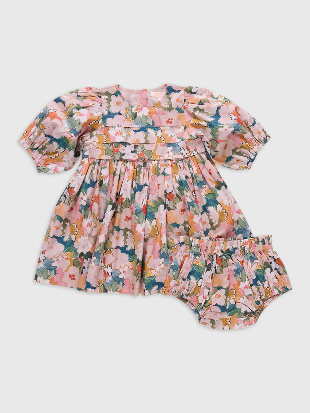 Pink Chicken Baby Girls' Evelyn Dress Set - Saint Bernard