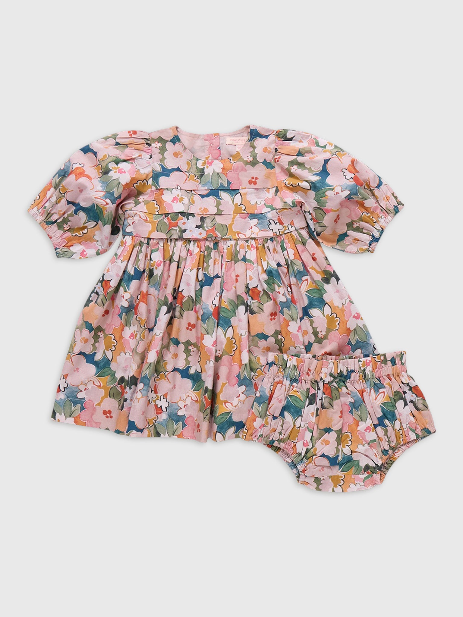 Pink Chicken Baby Girls' Evelyn Dress Set - Saint Bernard