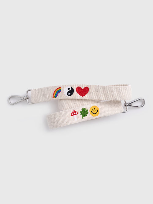 Call It By Your Name Embroidered Bag Strap