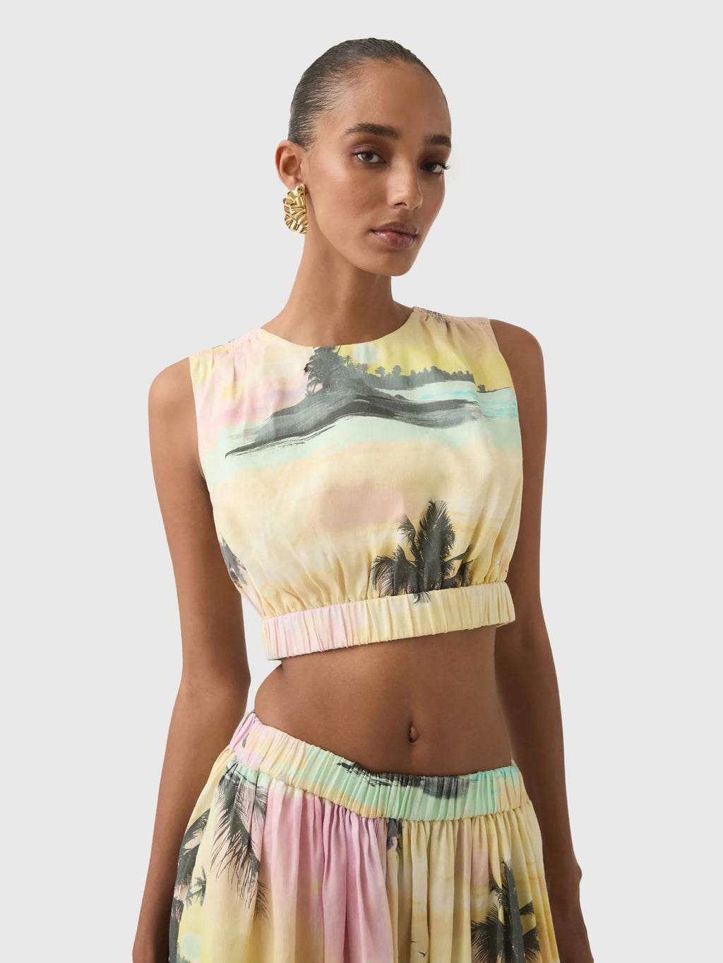 AJE Women's Nicolette Elasticated Top - Saint Bernard