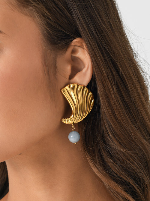 Destree Sonia Croissant Pearl Drop Earrings