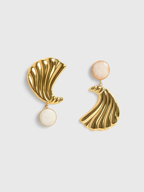 Destree Sonia Croissant Stone Drop Earrings