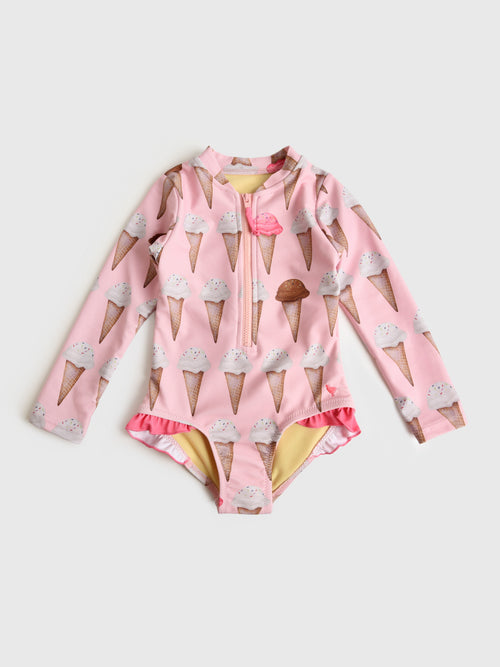 Pink Chicken Girls' Arden One-Piece Swimsuit