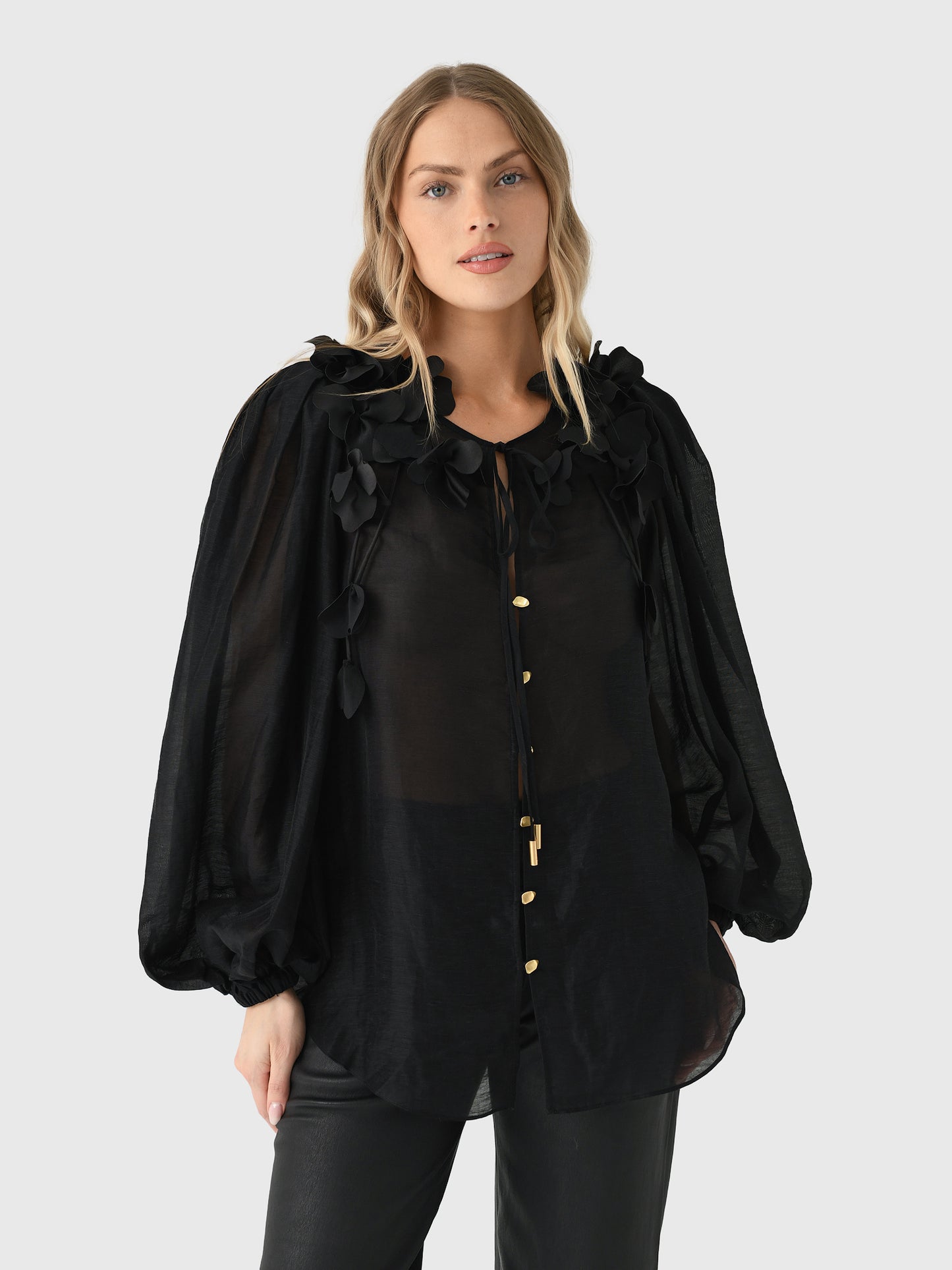 AJE Women's Camille Flower Blouse - Saint Bernard