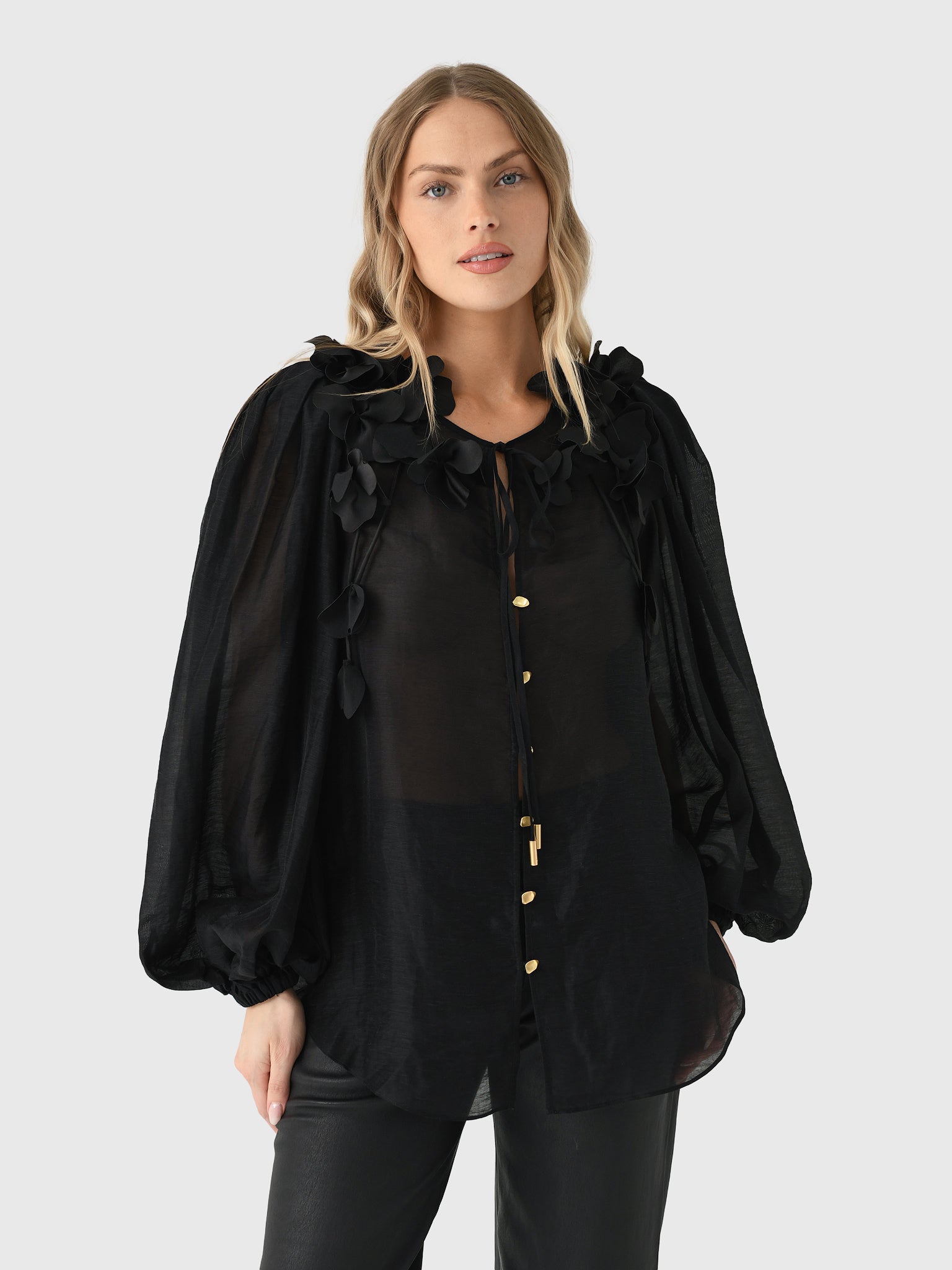 AJE Women's Camille Flower Blouse - Saint Bernard