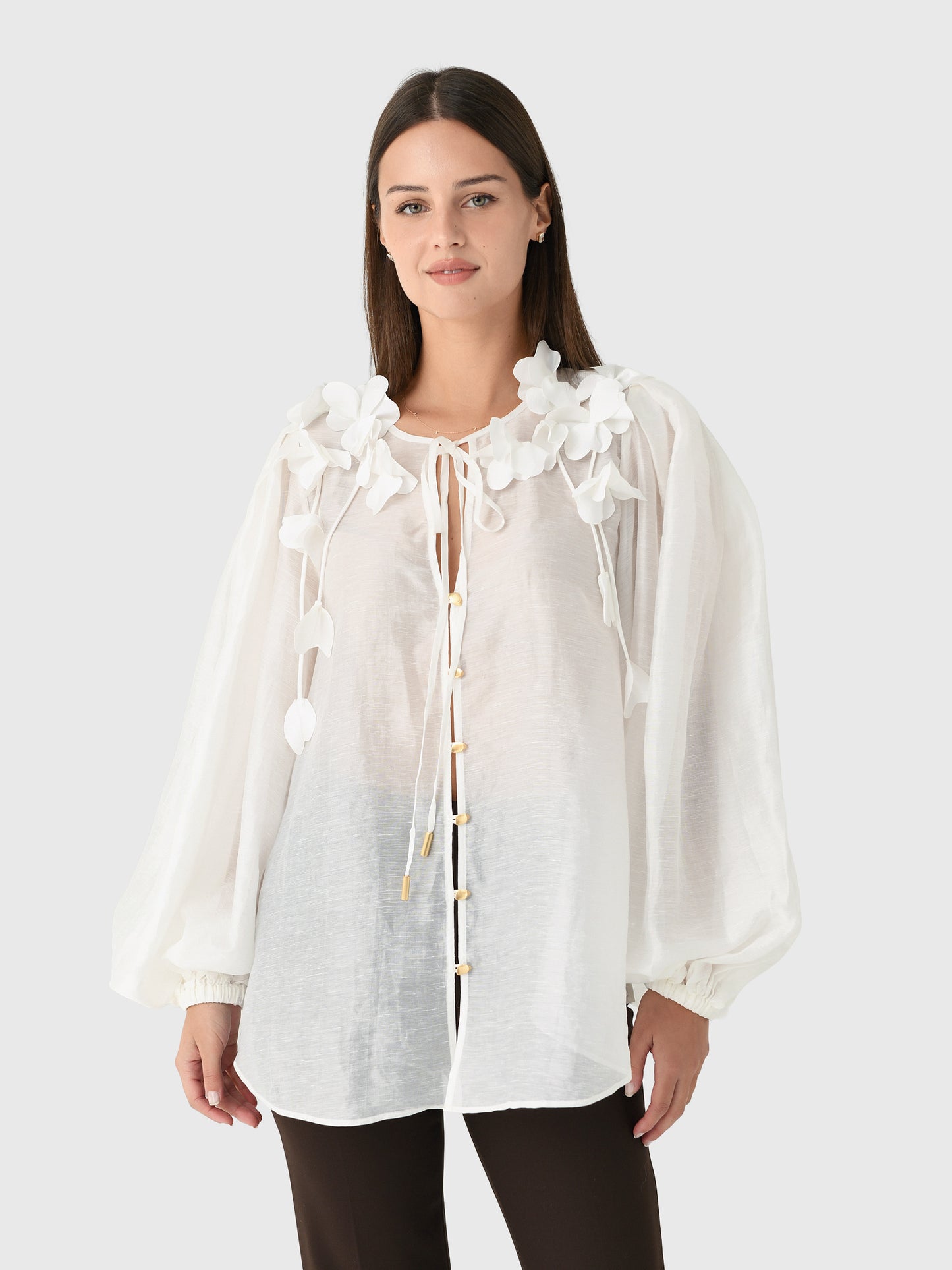 AJE Women's Camille Flower Blouse