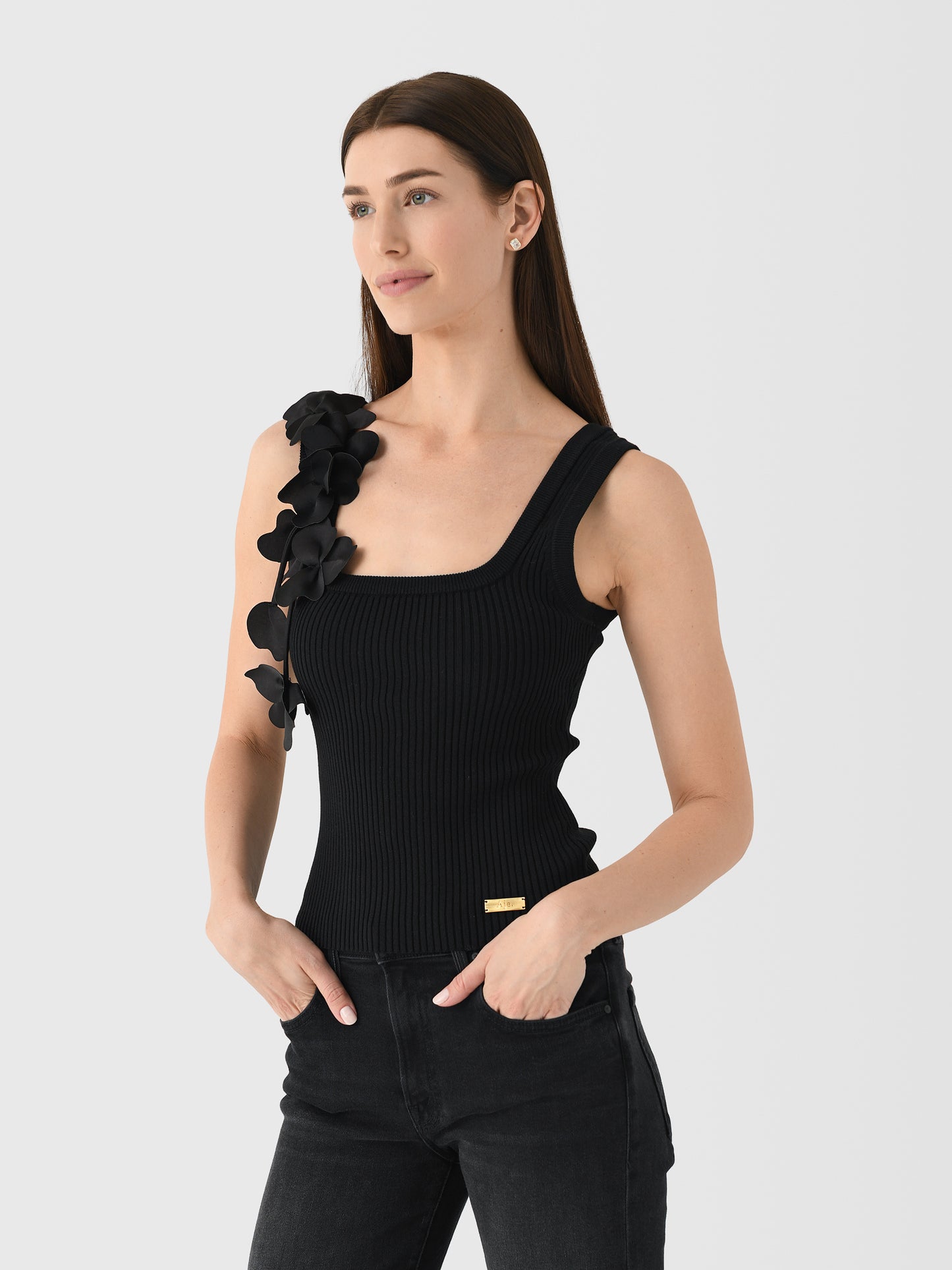 AJE Women's Camille Flower Tank - Saint Bernard