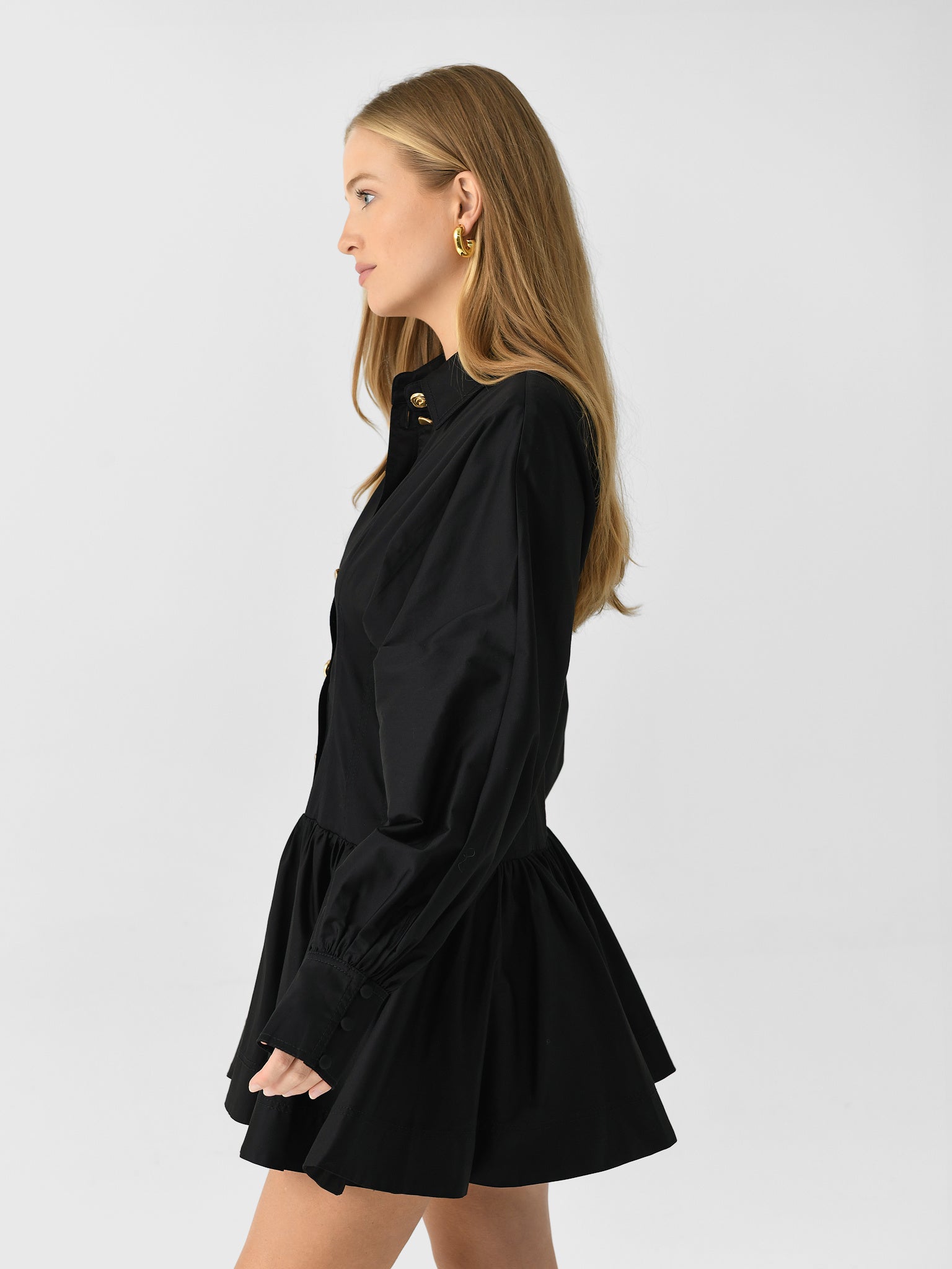 Aje Alexa Long Sleeve Mini Dress in Black - size Aus 10/US 6 Aje Alexa Long Sleeve Mini Dress in Black - size Aus 10/US 6