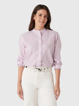 Alex Mill Women's Chantilly Striped Ruffle Shirt - Saint Bernard
