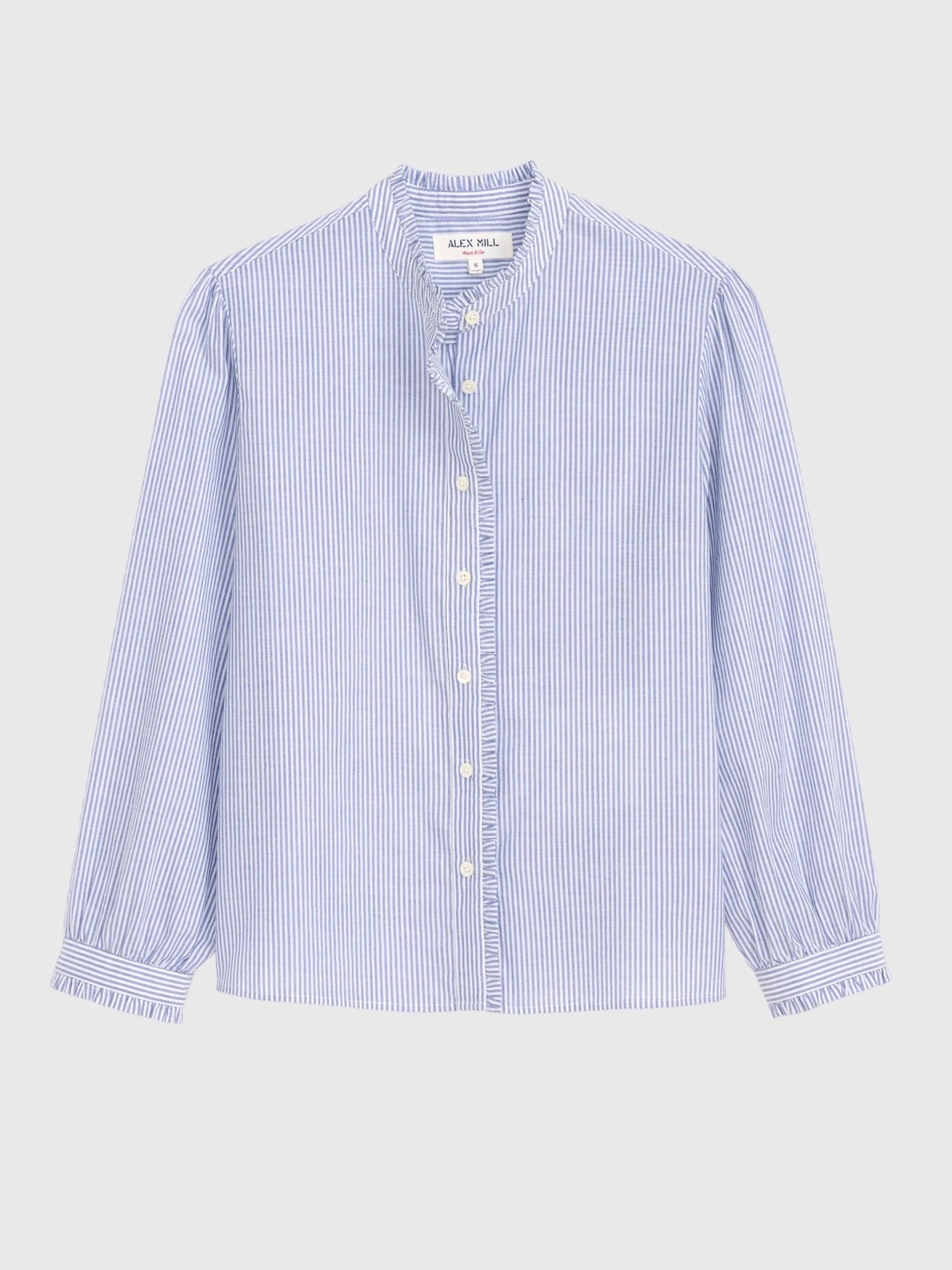 Alex Mill Women's Chantilly Striped Ruffle Shirt