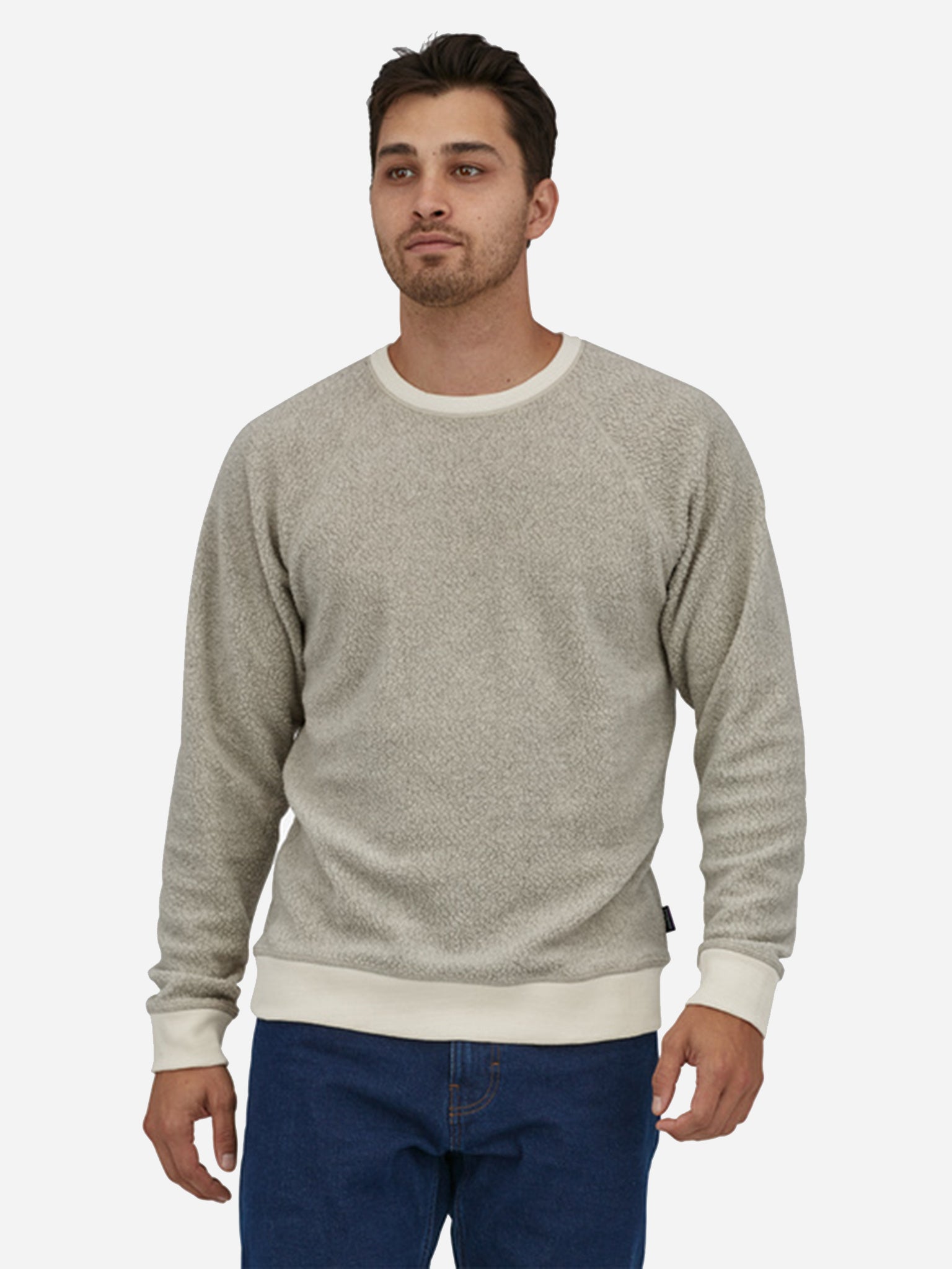 Patagonia Men's Reversible Shearling Fleece Crew - Saint Bernard