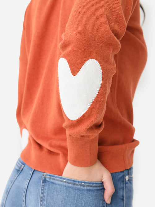 J Society Women's Heart Sleeve Sweater