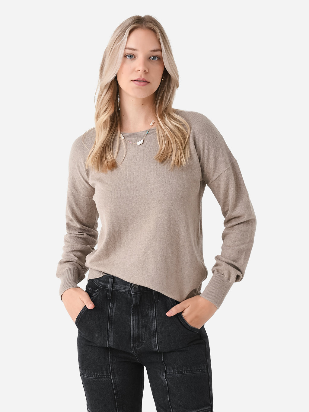 J Society Women's Heart Sleeve Sweater - Saint Bernard