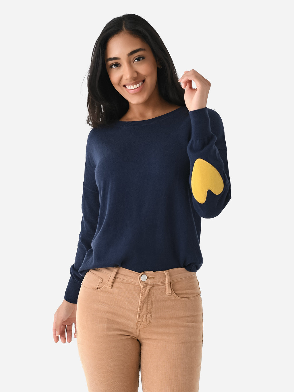 J Society Women's Heart Sleeve Sweater - Saint Bernard