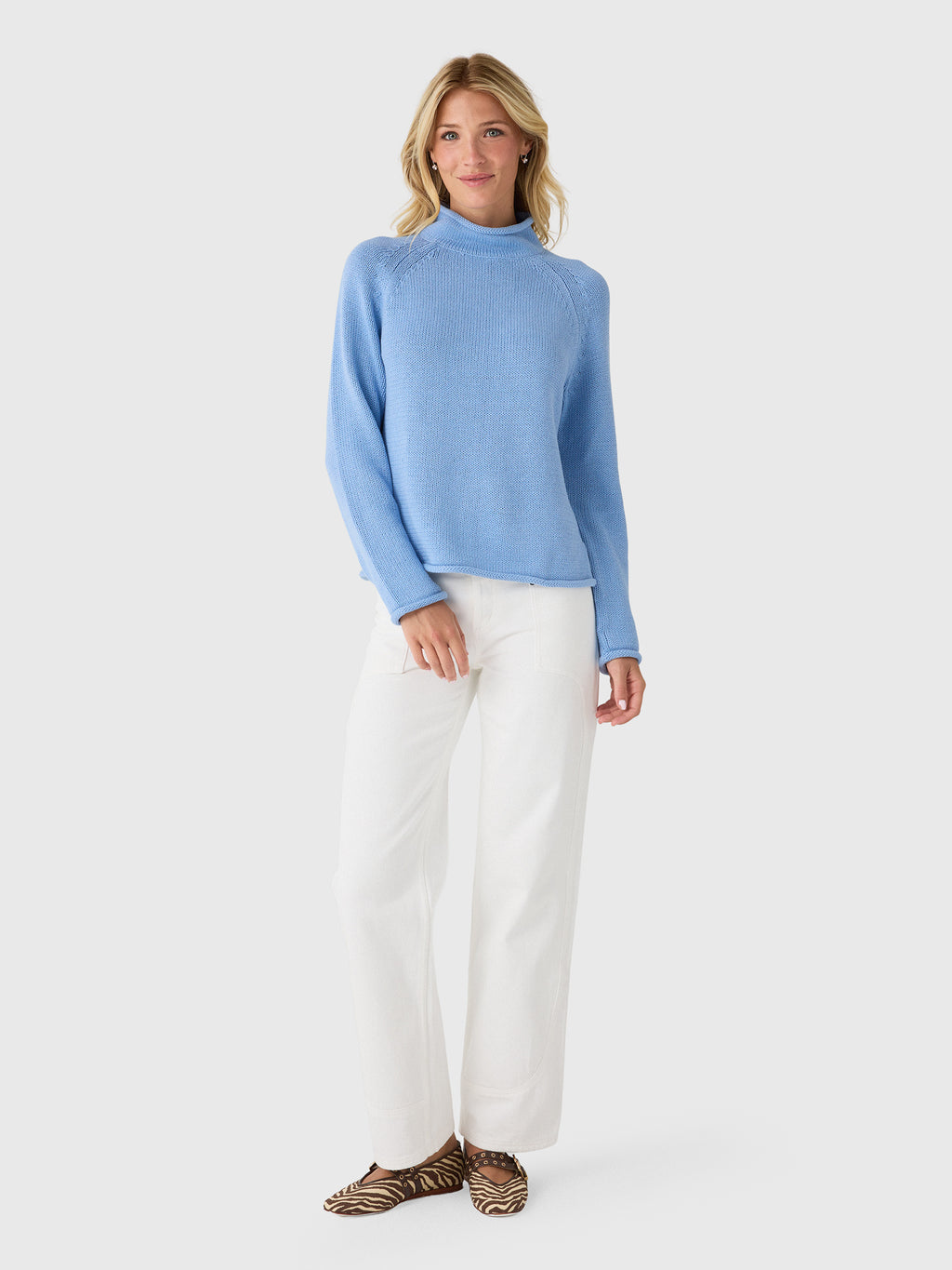 Alex Mill Women's Eastport Rollneck Sweater - Saint Bernard