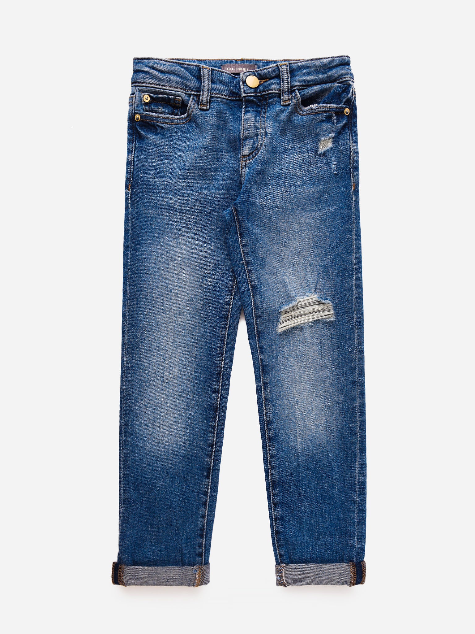 DL1961 Girls' Harper Straight Boyfriend Jean - Saint Bernard