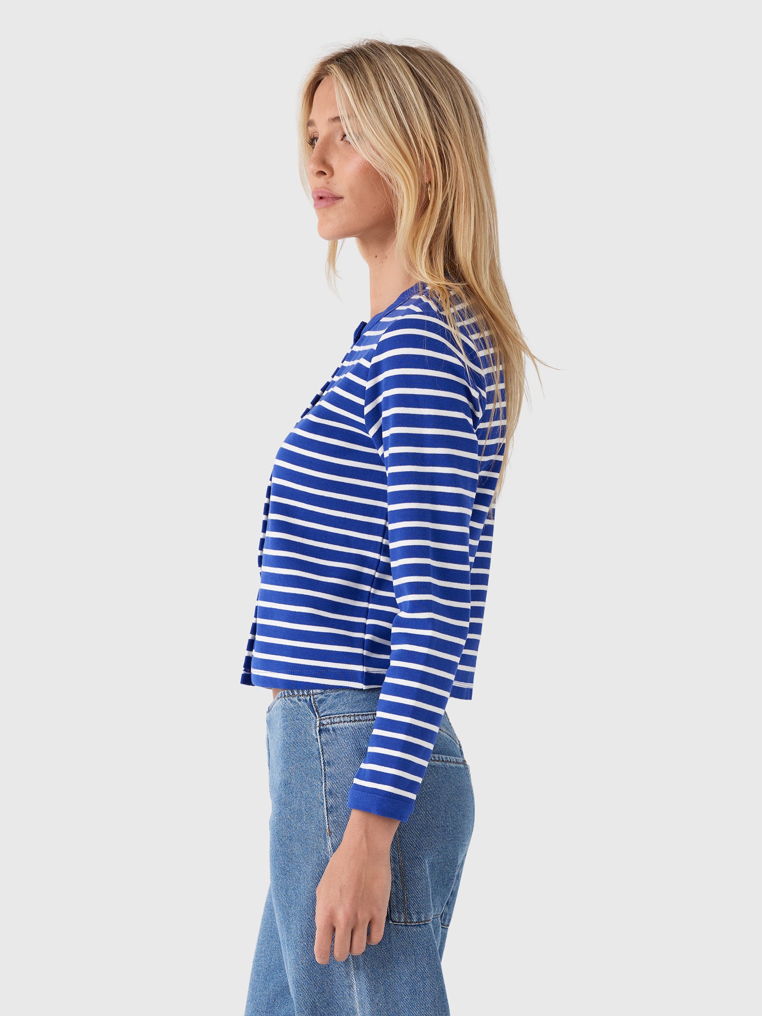 Alex Mill Women's Coco Sport Striped Cardigan - Saint Bernard