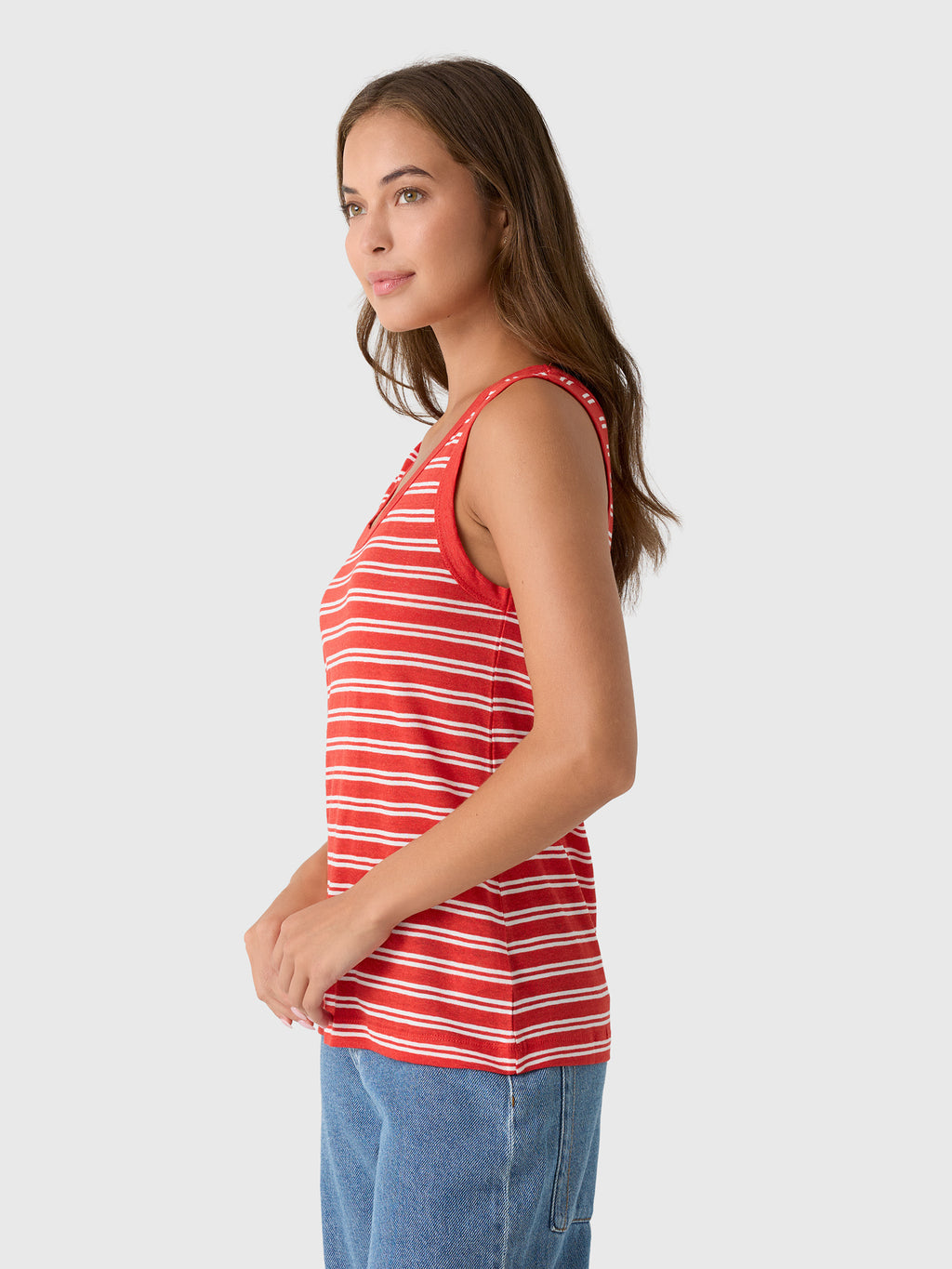 Alex Mill Women's Garcon Striped Tank - Saint Bernard