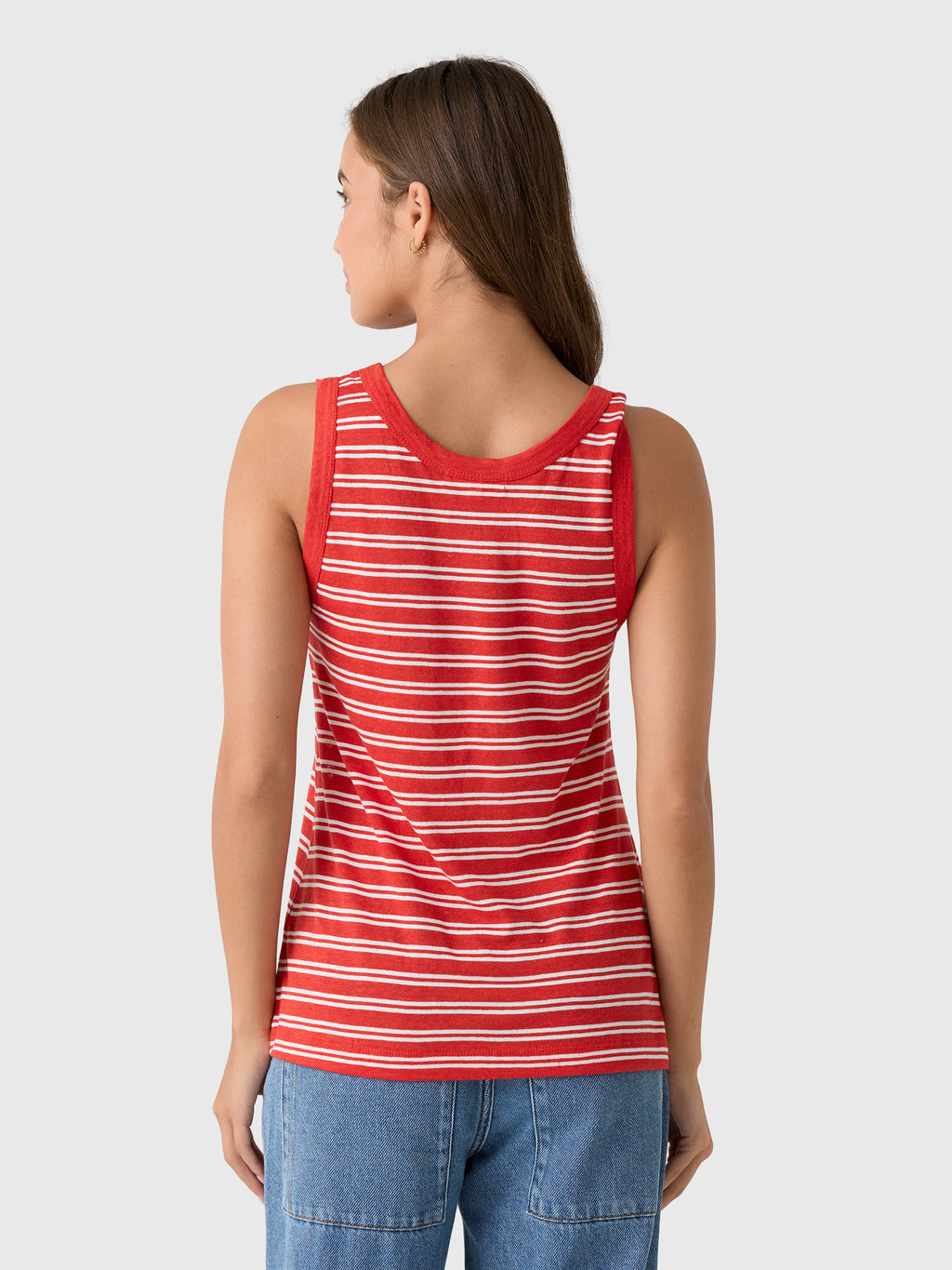 Alex Mill Women's Garcon Striped Tank - Saint Bernard